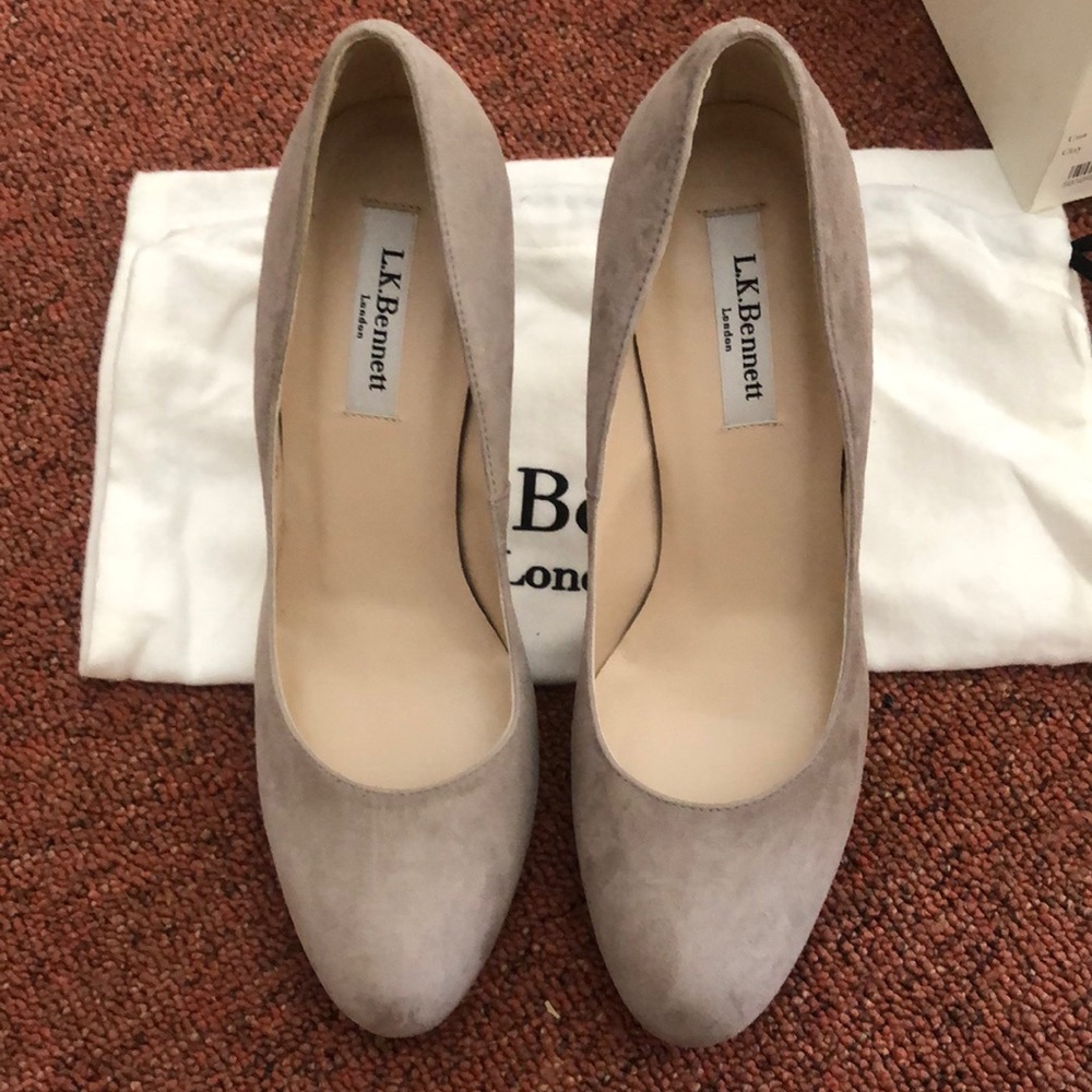L.K. Bennett London Una Suede Heels
